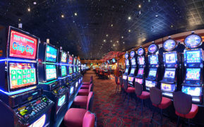 A view of the slots section at River Rock casino.