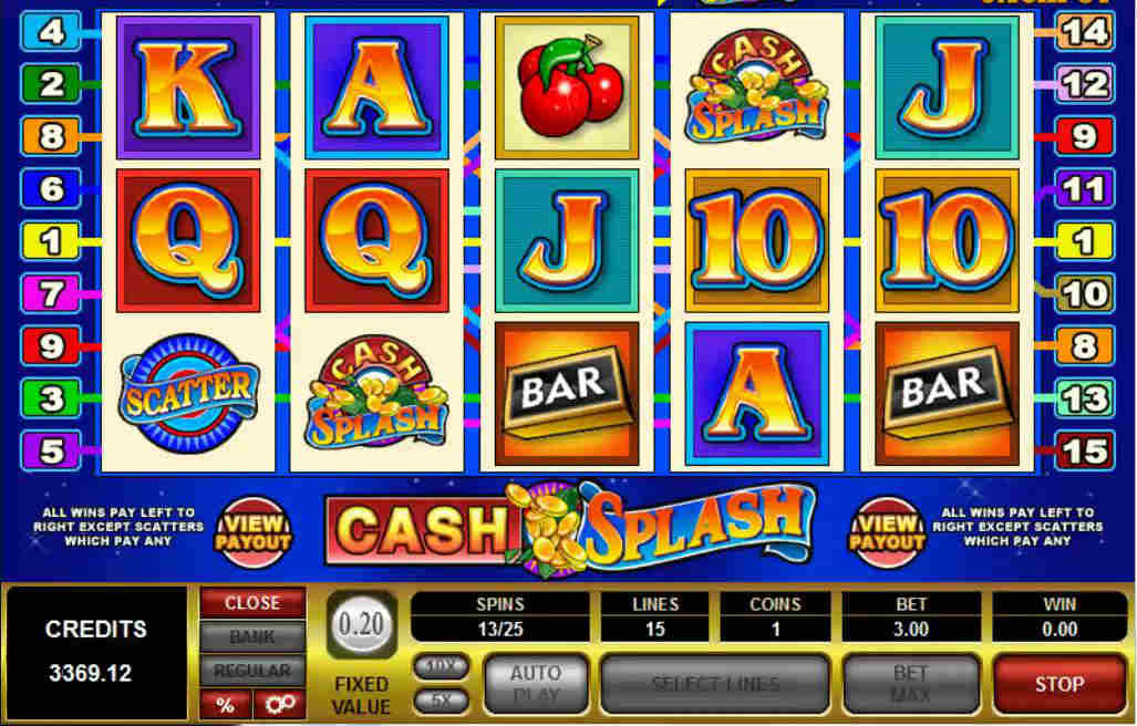 CashSplash Slot Machine