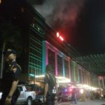 Smoke billowing from the Resorts World casino in Manila, Philippines